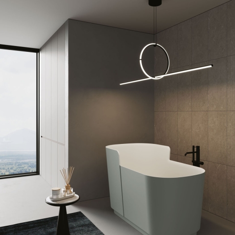 DISENIA basin Freestanding TRINITY 140x76x82.5cm Aquatek LIGHT