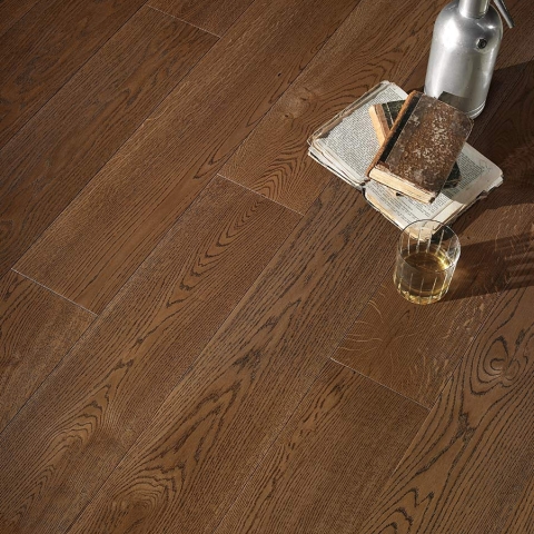 ORIGINAL PARQUET 3 Formati Rovere 'Rustica' Terra di Siena mm.15x190x1700